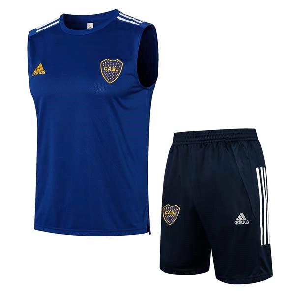 Camiseta Boca Juniors Sin Mangas Conjunto Completo 2022 Azul